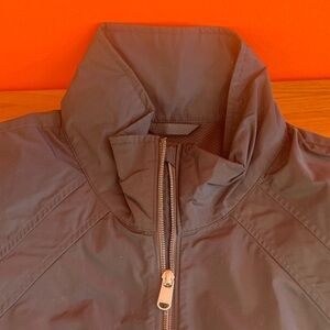 Athleta Westerly Black (100%) polyester windbreaker /water resistant Mesh Jacket